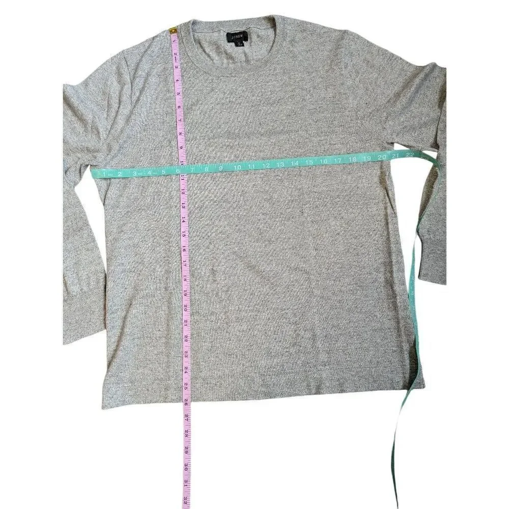 J. Crew Men's long sleeve pull-over gray sweater Medium